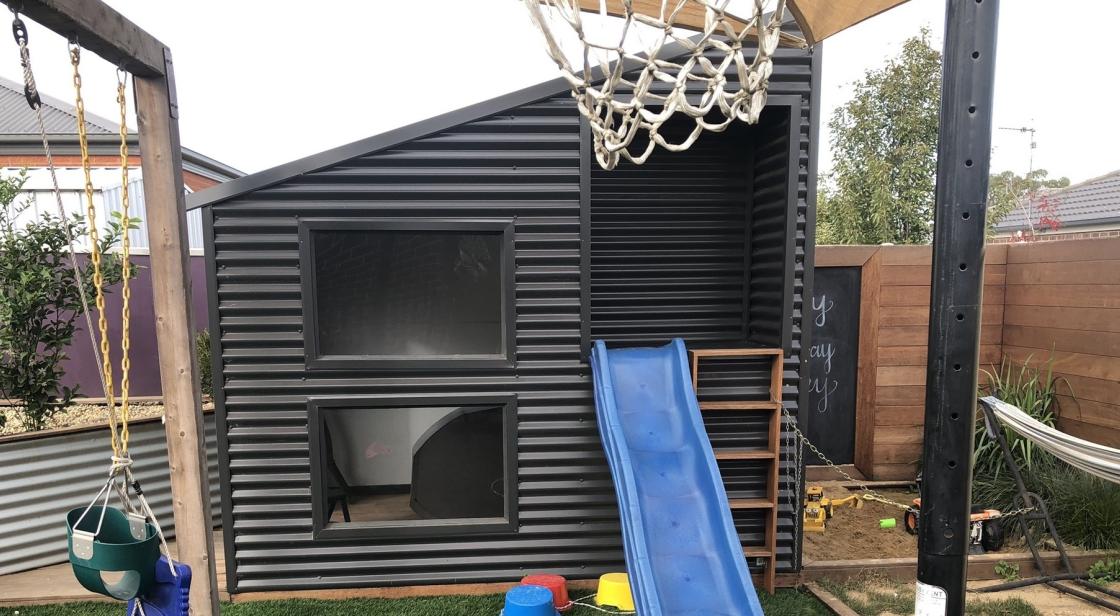 Easy to maintain, strong, sleek and modern for our kids cubby house