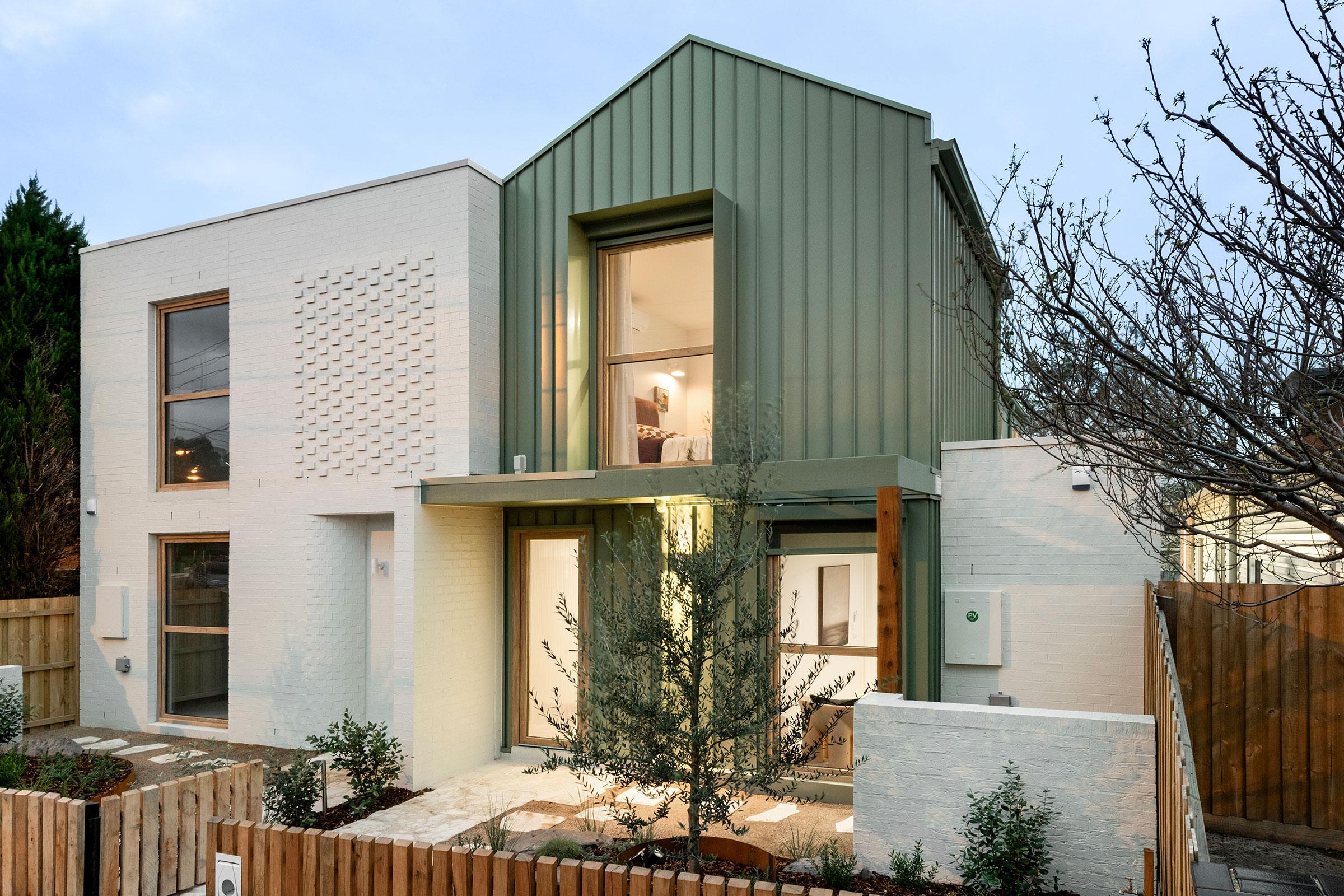 COLORBOND® steel Brunswick East Dual Occupancy development