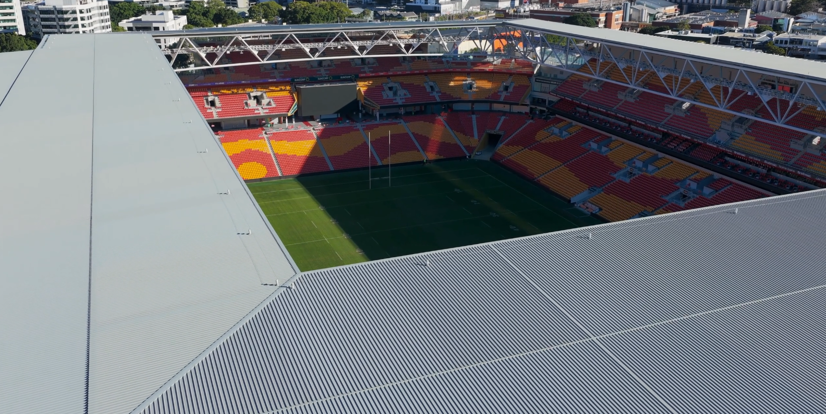 Suncorp Stadium roof by COLORBOND® steel in Windspray®